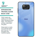 Vibrant Blue Texture Glass Case for Poco X3