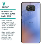 Blue Aura Glass Case for Poco X3
