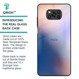 Blue Mauve Gradient Glass Case for Poco X3