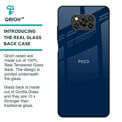 Royal Navy Glass Case for Poco X3
