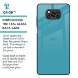 Oceanic Turquiose Glass Case for Poco X3