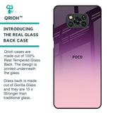 Purple Gradient Glass case for Poco X3