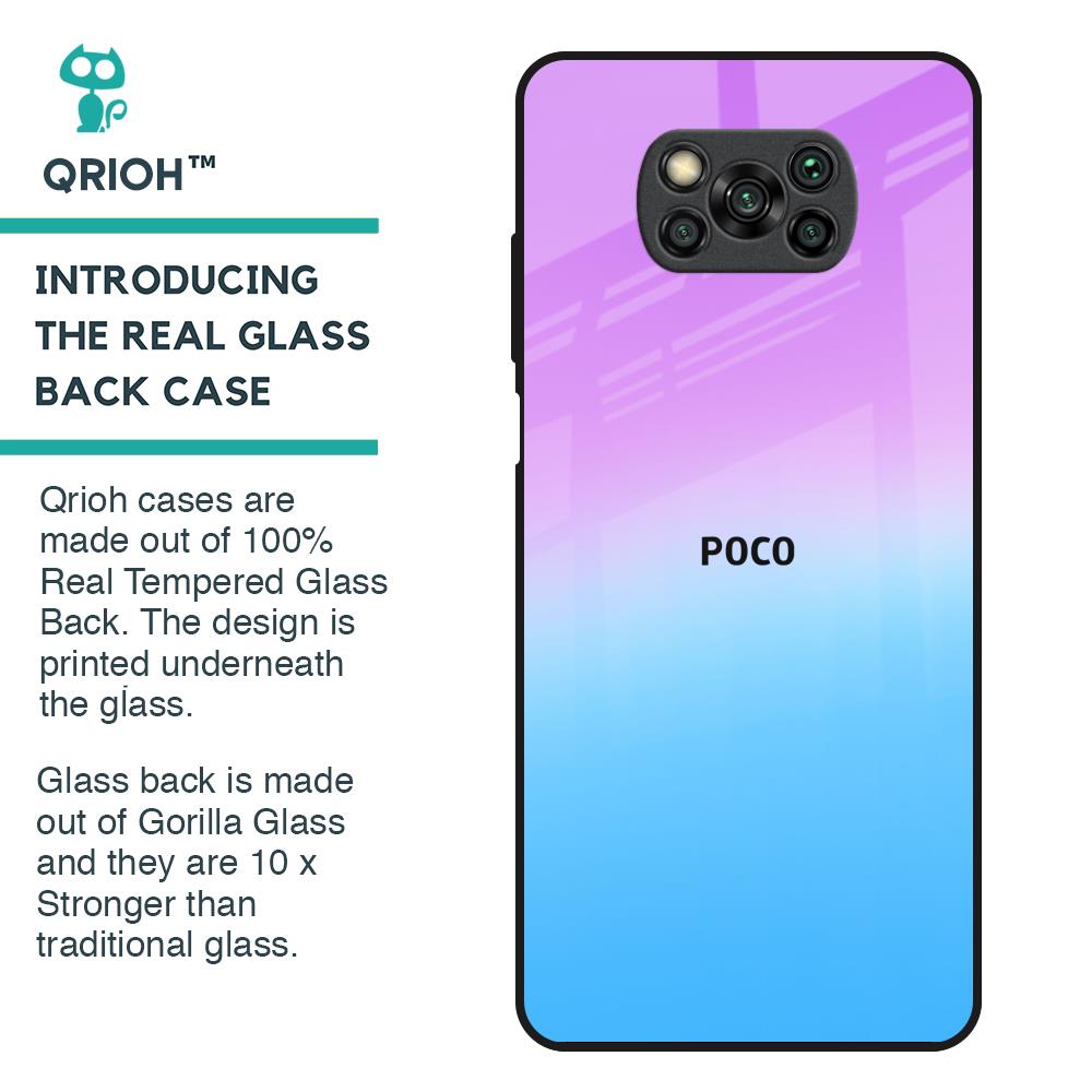 Unicorn Pattern Glass Case for Poco X3