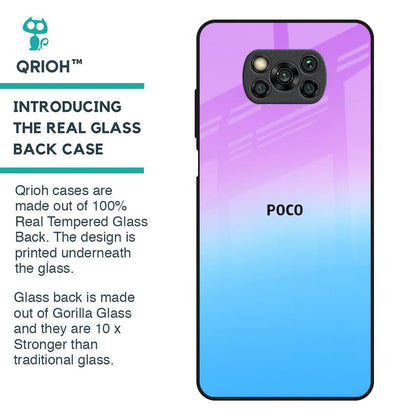 Unicorn Pattern Glass Case for Poco X3