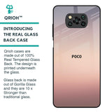 Golden Mauve Glass Case for Poco X3