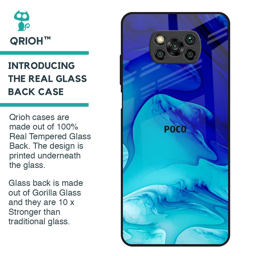 Raging Tides Glass Case for Poco X3