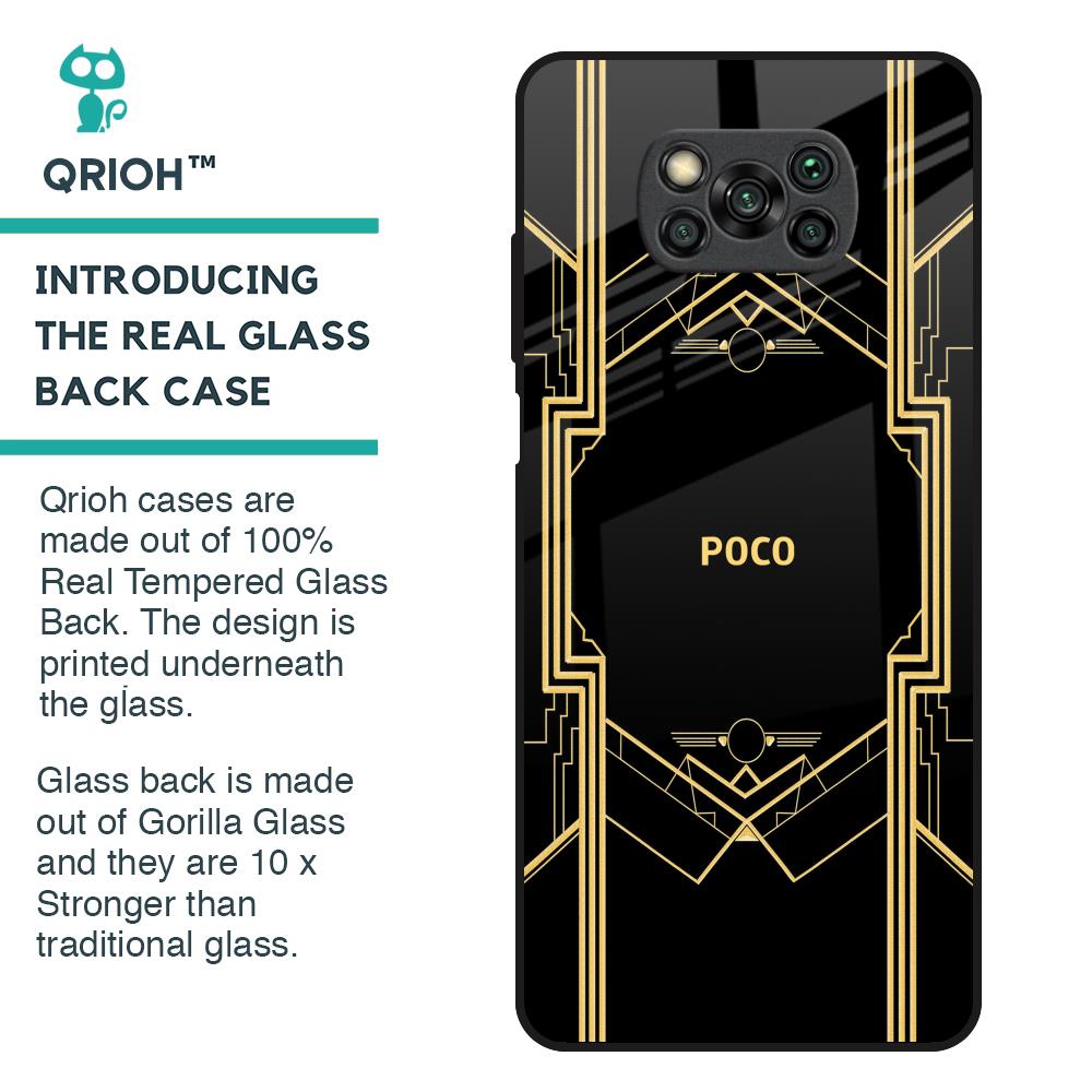 Sacred Logo Glass Case for Poco X3
