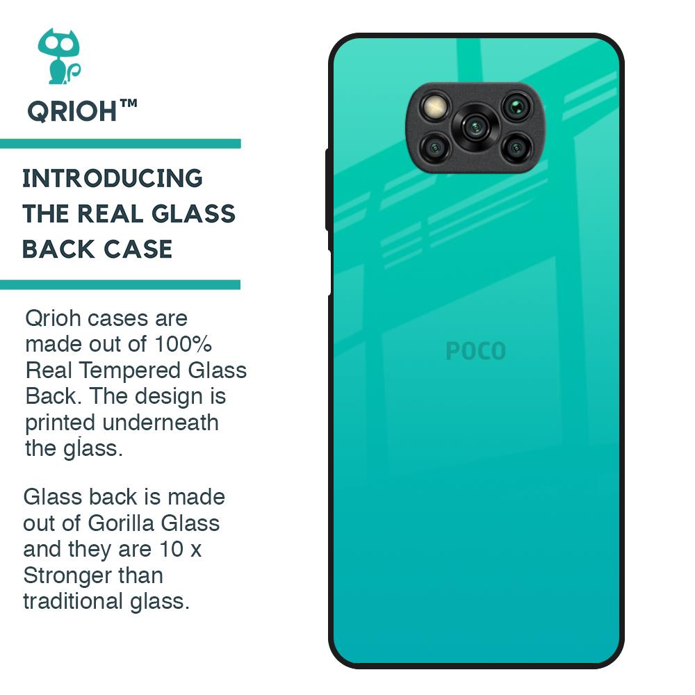 Cuba Blue Glass Case For Poco X3