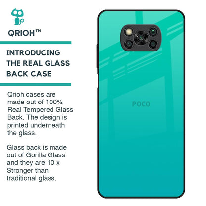 Cuba Blue Glass Case For Poco X3