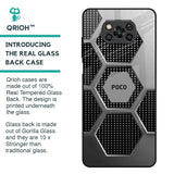 Hexagon Style Glass Case For Poco X3