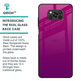 Magenta Gradient Glass Case For Poco X3