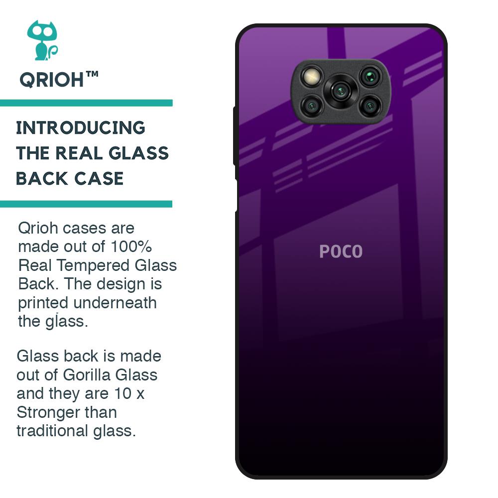 Harbor Royal Blue Glass Case For Poco X3