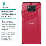 Solo Maroon Glass case for Poco X3