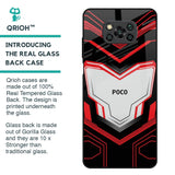 Quantum Suit Glass Case For Poco X3