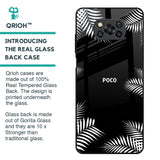 Zealand Fern Design Glass Case For Poco X3