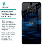 Blue Rough Abstract Glass Case for Poco X3
