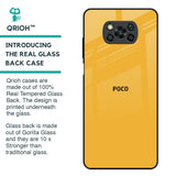 Fluorescent Yellow Glass case for Poco X3