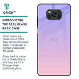 Lavender Gradient Glass Case for Poco X3