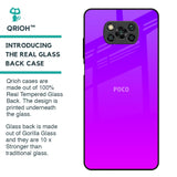 Purple Pink Glass Case for Poco X3