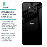 Jet Black Glass Case for Poco X3