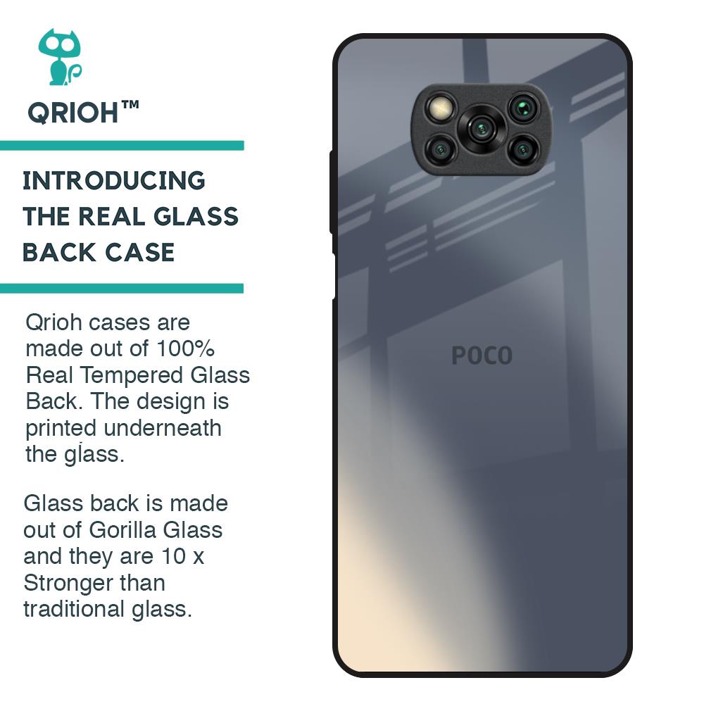 Metallic Gradient Glass Case for Poco X3