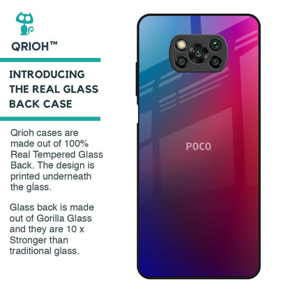 Magical Color Shade Glass Case for Poco X3