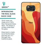 Magma Color Pattern Glass Case for Poco X3