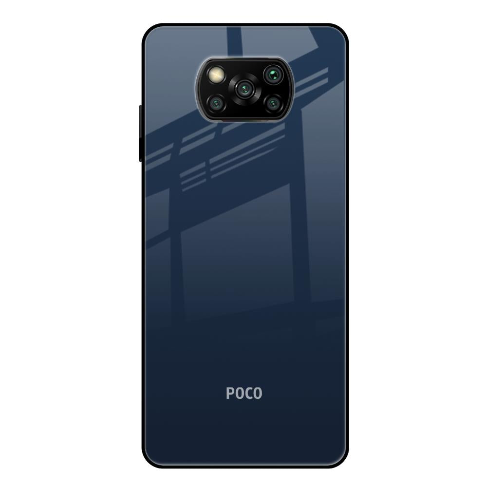 Overshadow Blue Poco X3 Glass Cases & Covers Online