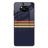 Tricolor Stripes Poco X3 Glass Cases & Covers Online