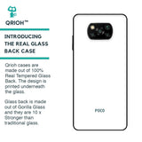 Arctic White Glass Case for Poco X3
