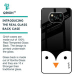 Cute Penguin Glass Case for Poco X3