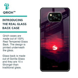 Morning Red Sky Glass Case For Poco X3