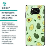 Pears Green Glass Case For Poco X3