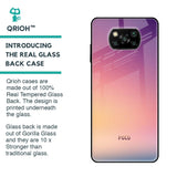 Lavender Purple Glass case for Poco X3