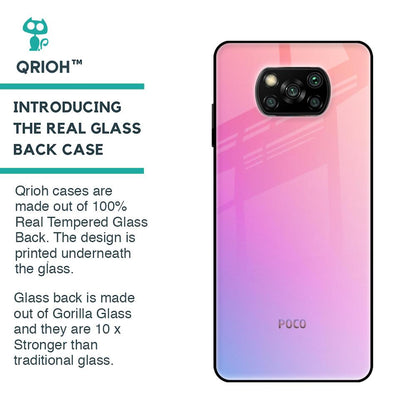 Dusky Iris Glass case for Poco X3