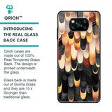 Bronze Abstract Glass Case for Poco X3