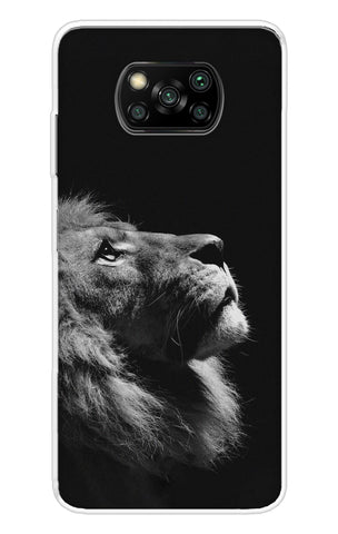 Lion Looking to Sky Poco X3 Back Cover