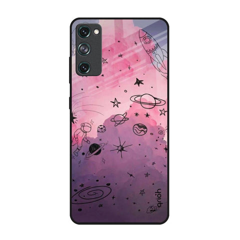 Space Doodles Samsung Galaxy S20 FE Glass Back Cover Online