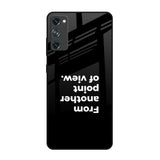 Motivation Samsung Galaxy S20 FE Glass Back Cover Online