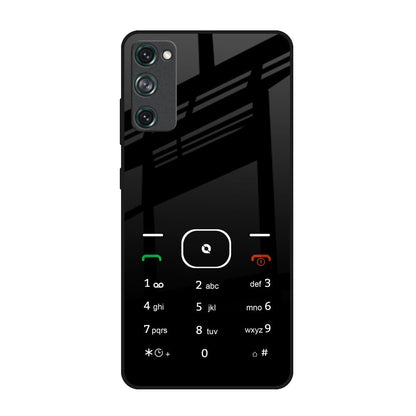 Classic Keypad Pattern Samsung Galaxy S20 FE Glass Back Cover Online