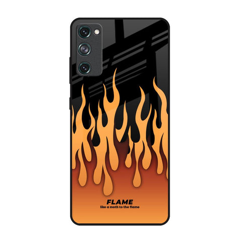 Fire Flame Samsung Galaxy S20 FE Glass Back Cover Online