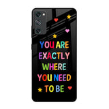 Magical Words Samsung Galaxy S20 FE Glass Back Cover Online
