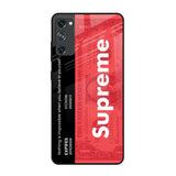 Supreme Ticket Samsung Galaxy S20 FE Glass Back Cover Online