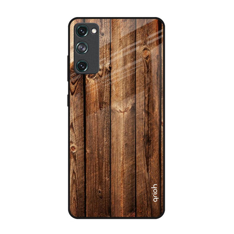 Timber Printed Samsung Galaxy S20 FE Glass Back Cover Online