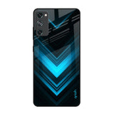 Vertical Blue Arrow Samsung Galaxy S20 FE Glass Back Cover Online