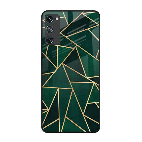 Abstract Green Samsung Galaxy S20 FE Glass Back Cover Online