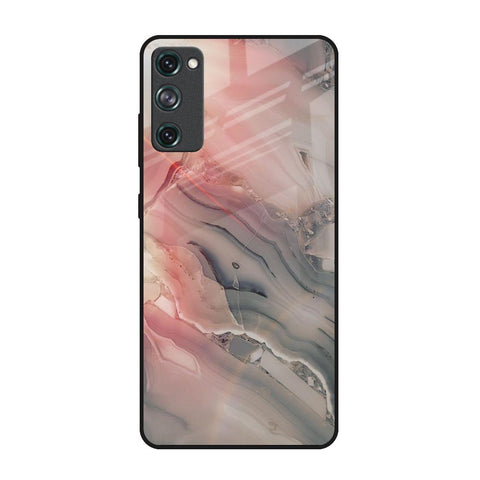 Pink And Grey Marble Samsung Galaxy S20 FE Glass Back Cover Online