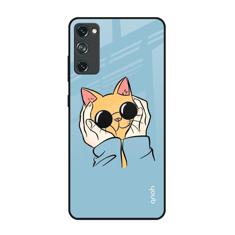 Adorable Cute Kitty Samsung Galaxy S20 FE Glass Back Cover Online