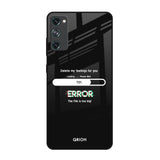 Error Samsung Galaxy S20 FE Glass Back Cover Online