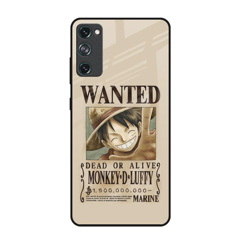 Luffy Wanted Samsung Galaxy S20 FE Glass Back Cover Online